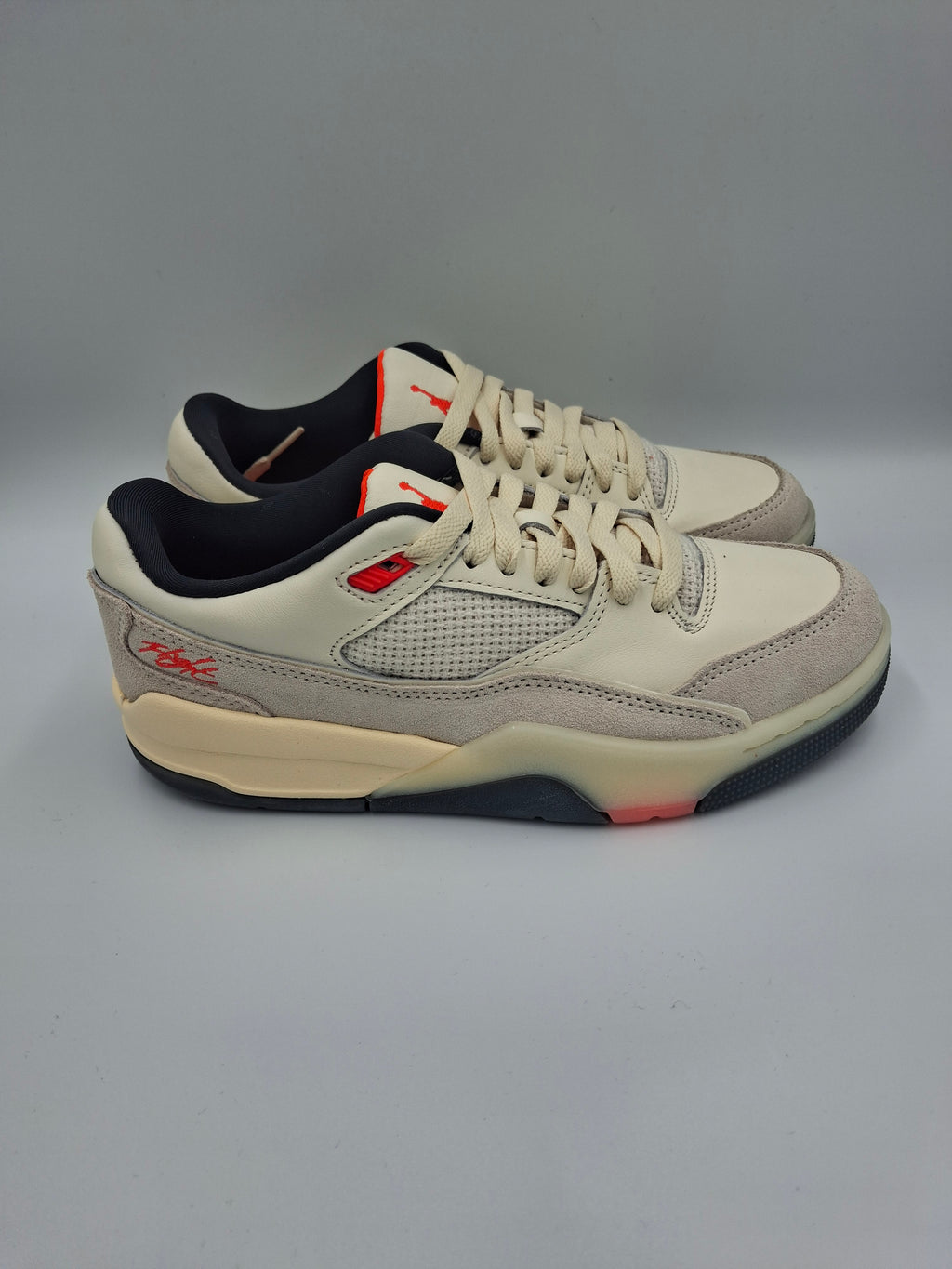 Nike Air Jordan Flight Court Pale Ivory Infrared UK Size 5.5