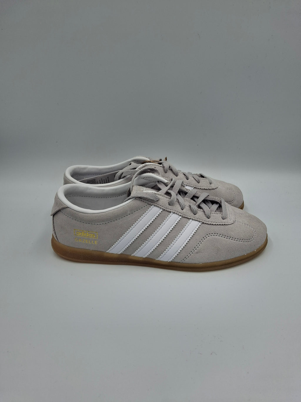 Adidas Gazelle Grey White Gum UK Size 3.5