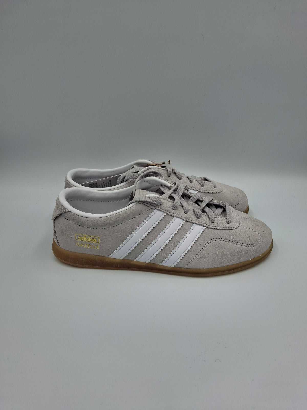 Adidas Gazelle Grey White Gum UK Size 3.5