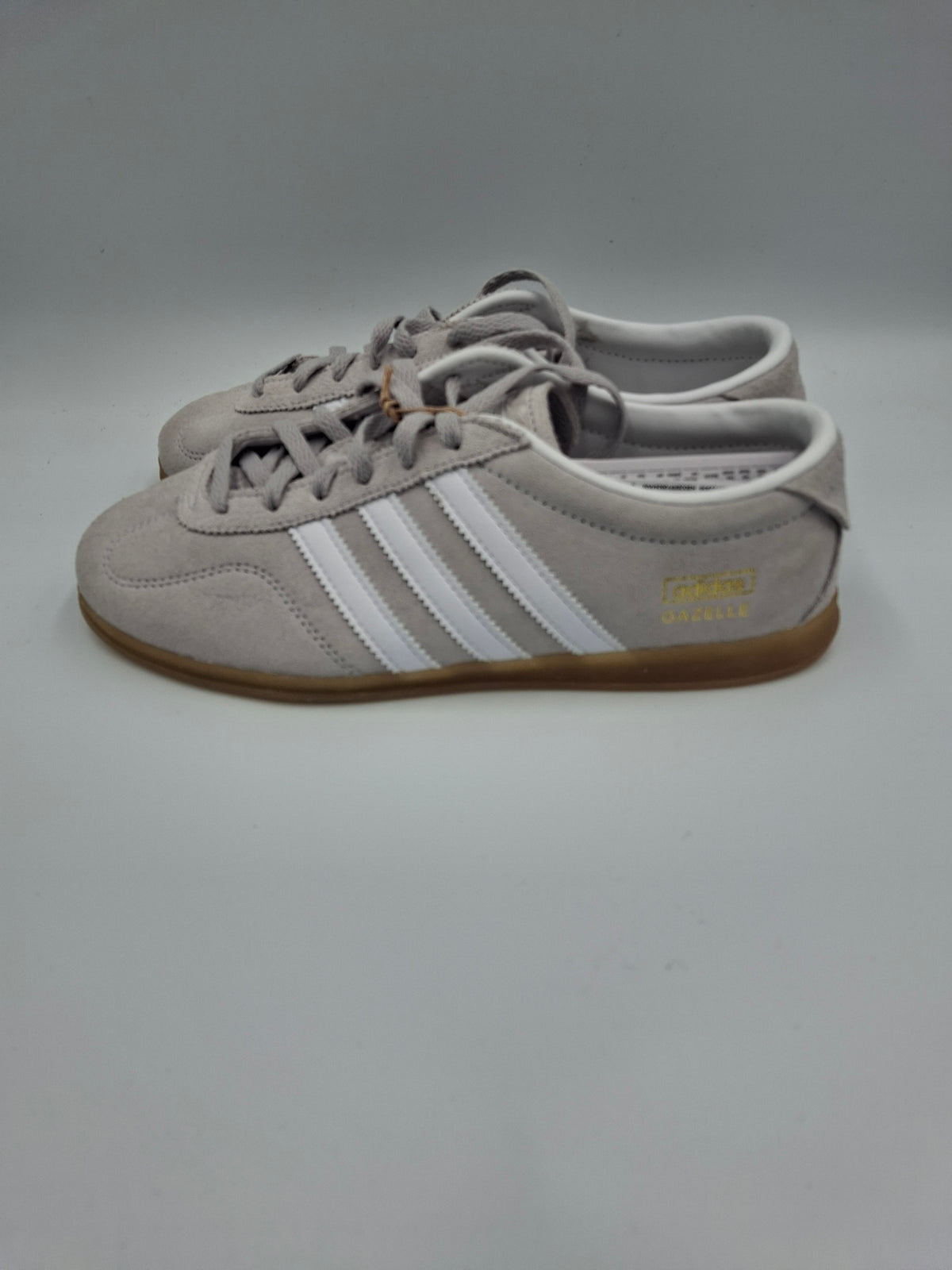 Adidas Gazelle Grey White Gum UK Size 3.5