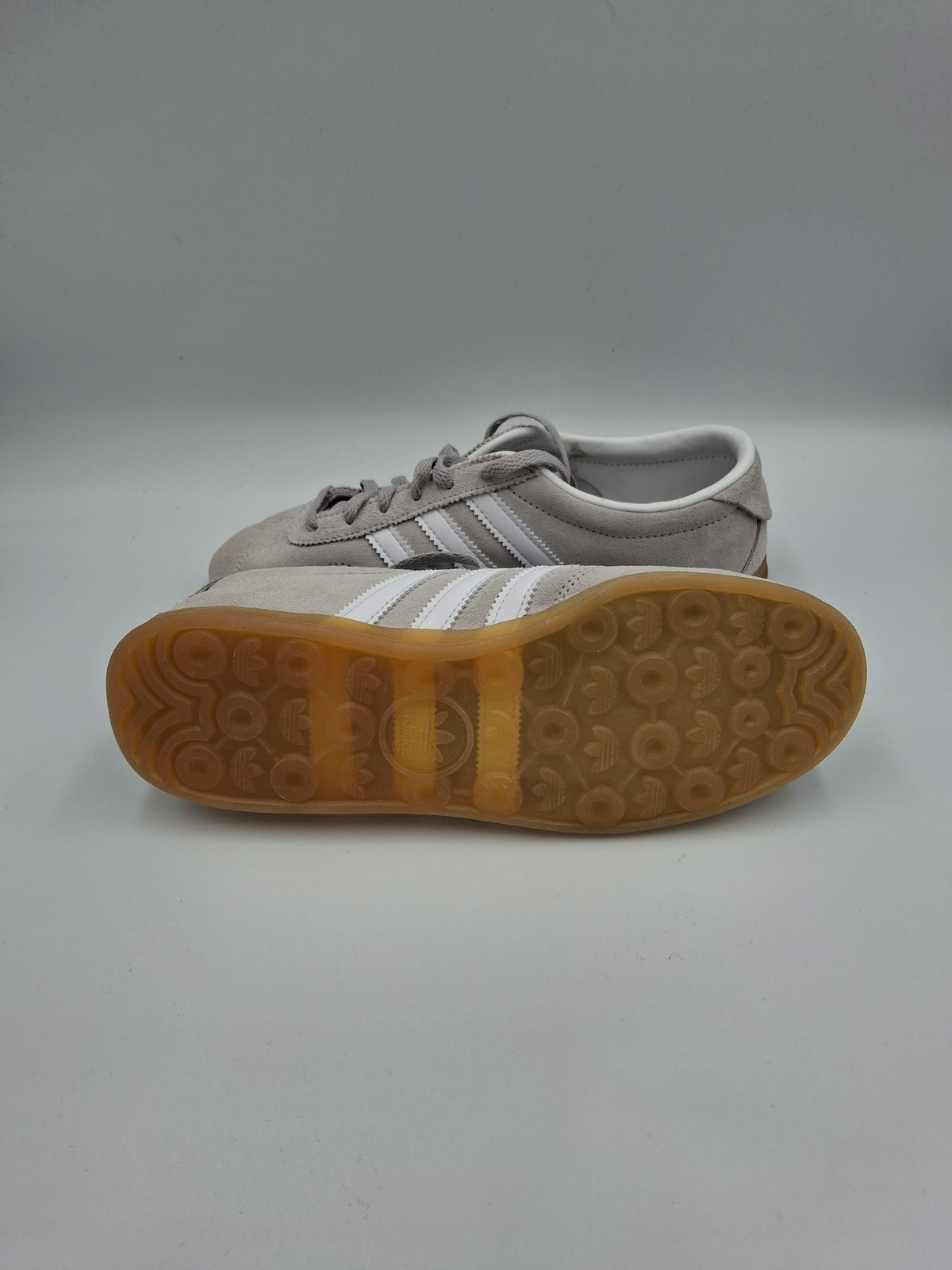 Adidas Gazelle Grey White Gum UK Size 3.5